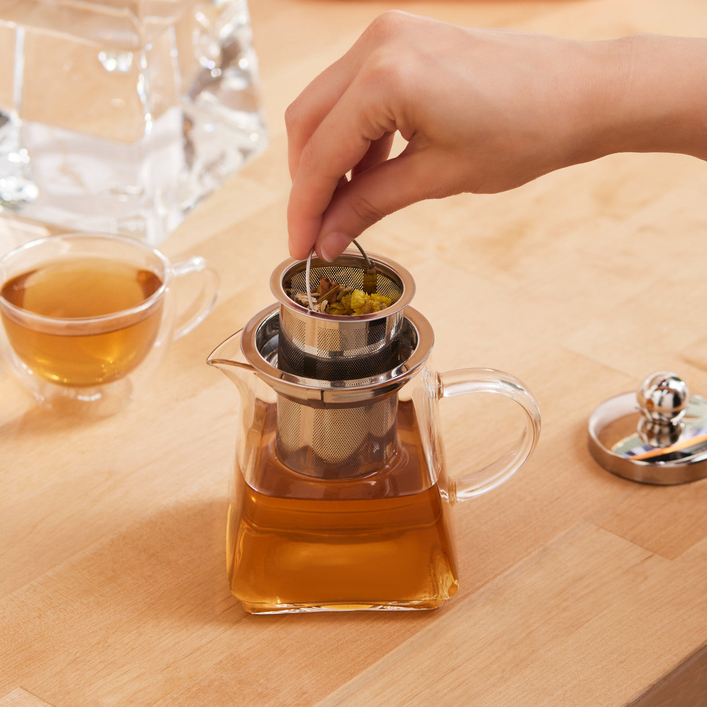 Giza Borosilicate Glass Teapot