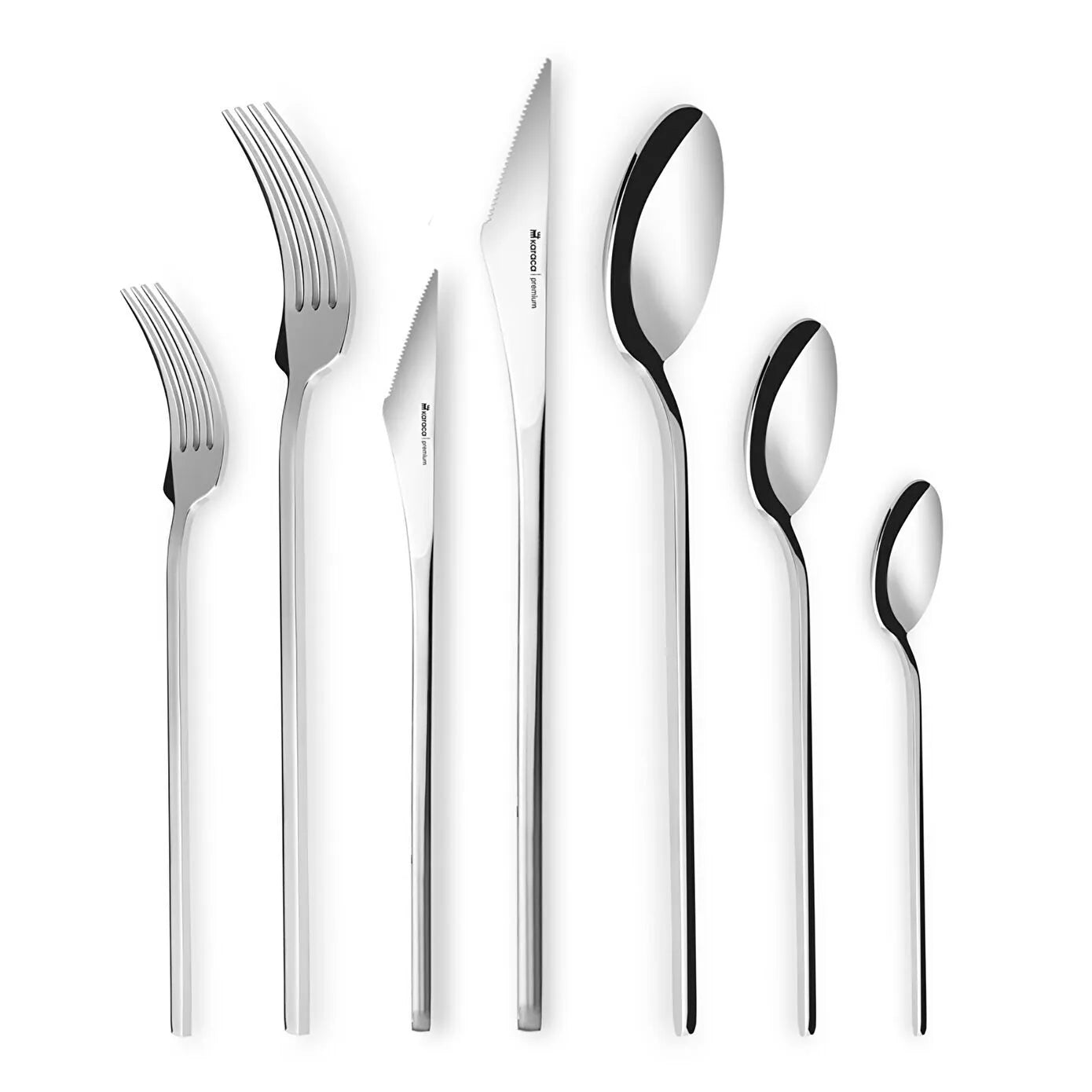 Karaca 316 Premium Look Platinum 84-Piece Cutlery Set for 12 People