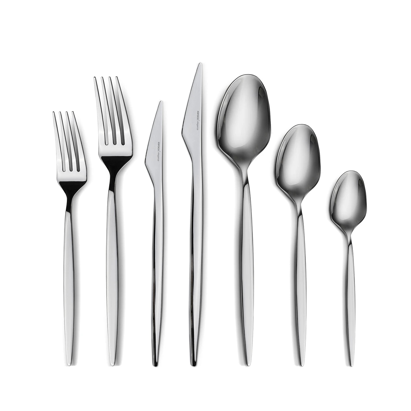 Elegance New Thor V2 Platinum 12 Person 84 Piece Cutlery Set