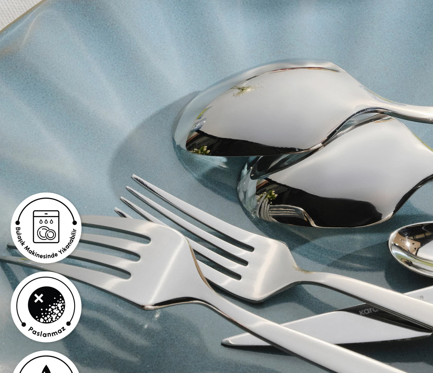 Elegance New Thor V2 Platinum 12 Person 84 Piece Cutlery Set