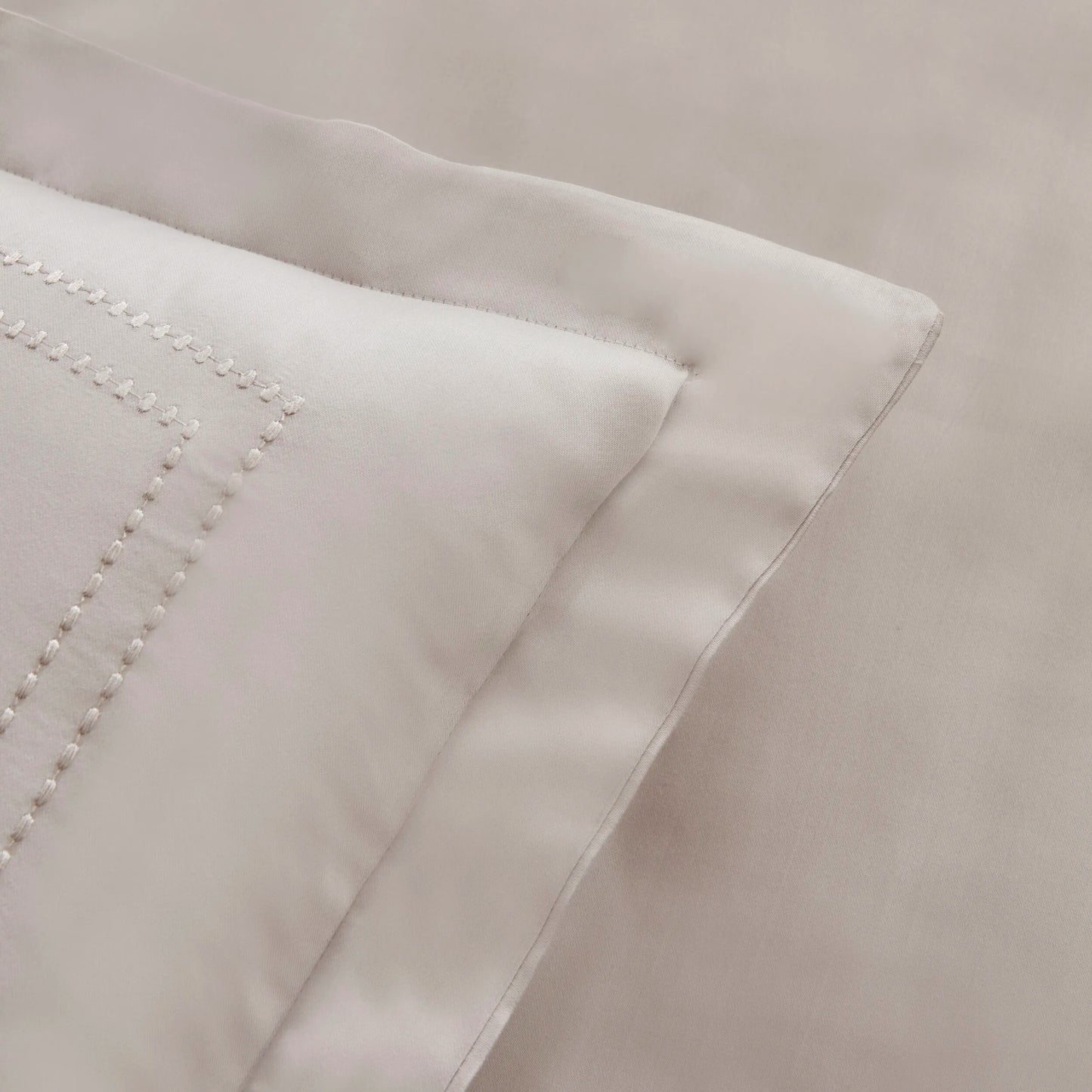 Felves 100% Cotton King Size Duvet Cover Set Light Grey