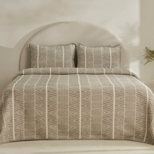 Noah Double Bedspread Set Grey