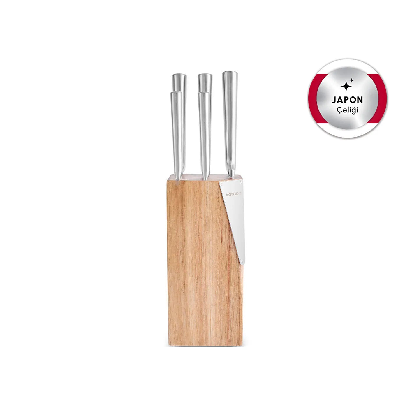 Karaca Samurai Thor New Japanese Steel 6 Piece Knife Set Wood