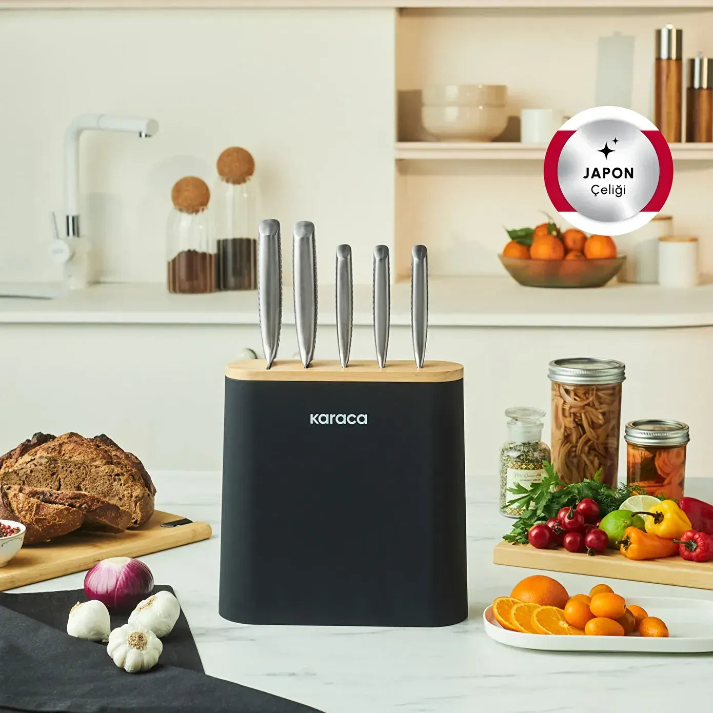 Karaca Samurai Solid Japanese Steel 6 Piece Knife Set