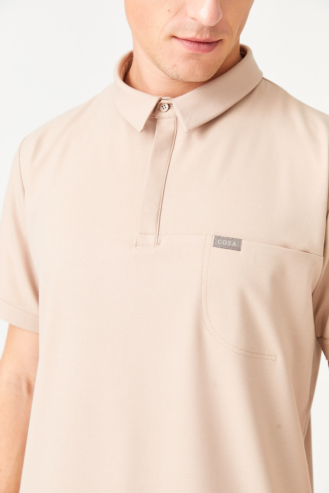 Cosa 03 Men's Scrub Trousers - Beige