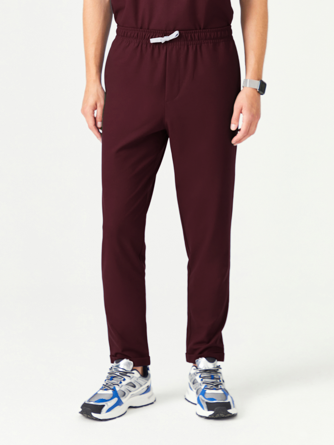 Cosa 03 Men's Scrub Trousers - Burgundy