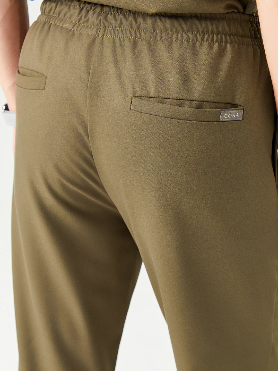 Cosa 03 Men's Scrub Trousers - Khaki Green