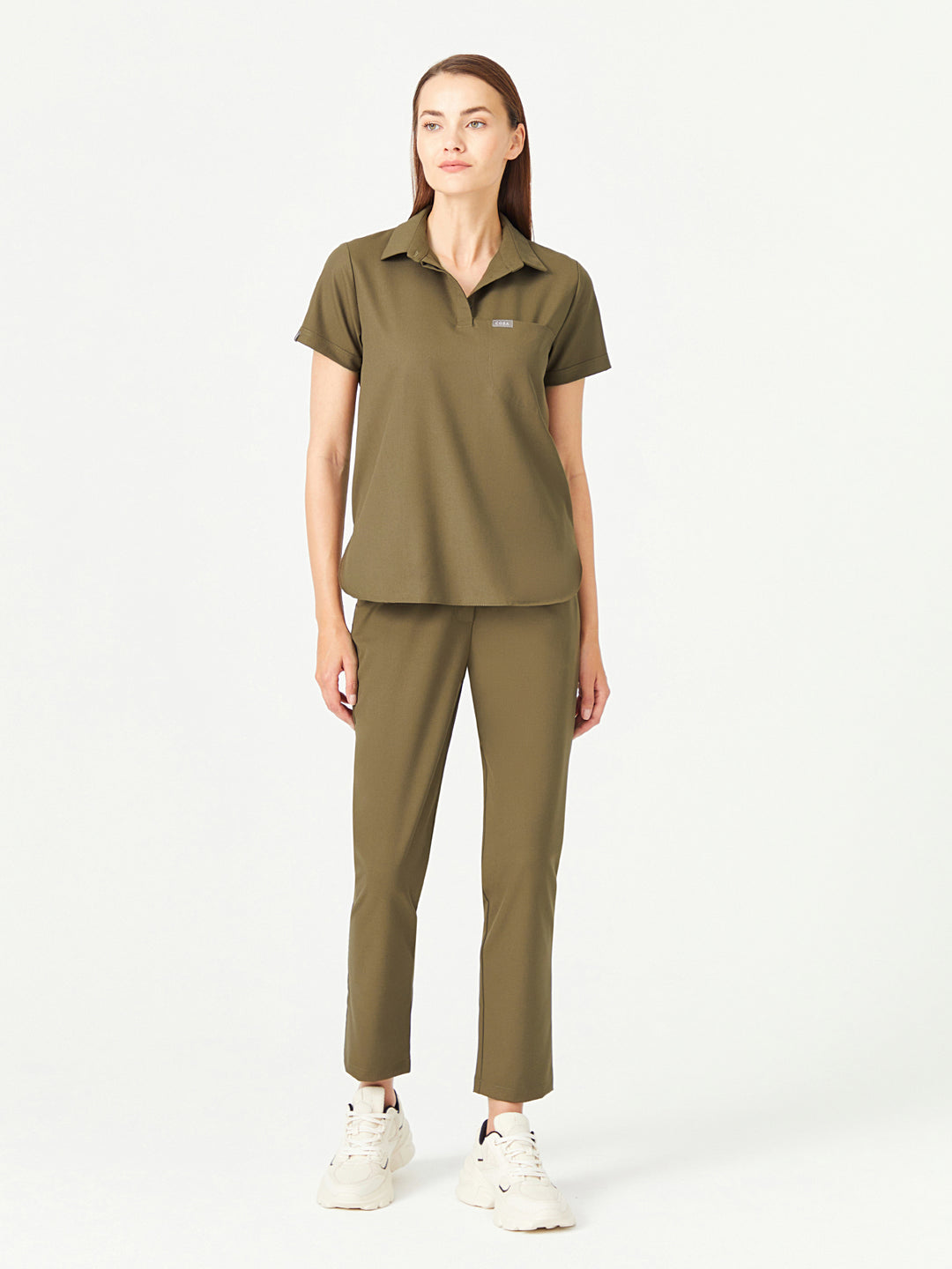 Cosa 03 Women's Scrub Trousers - Khaki Green