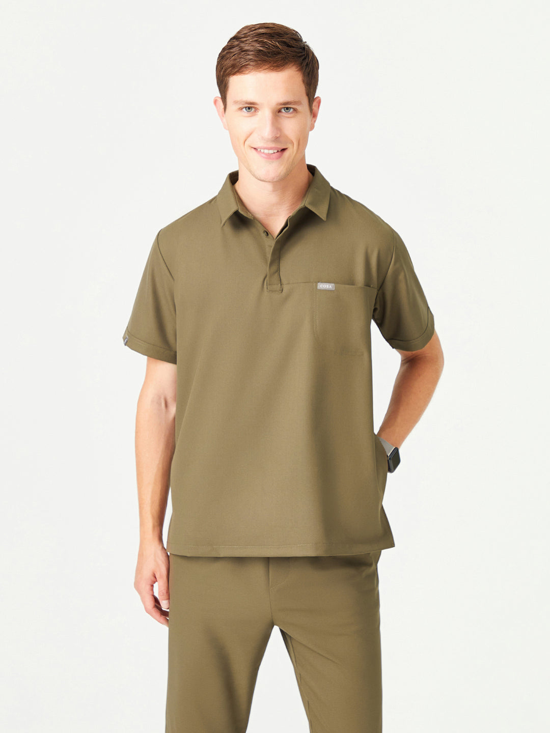 Cosa 03 Men's Top - Khaki Green