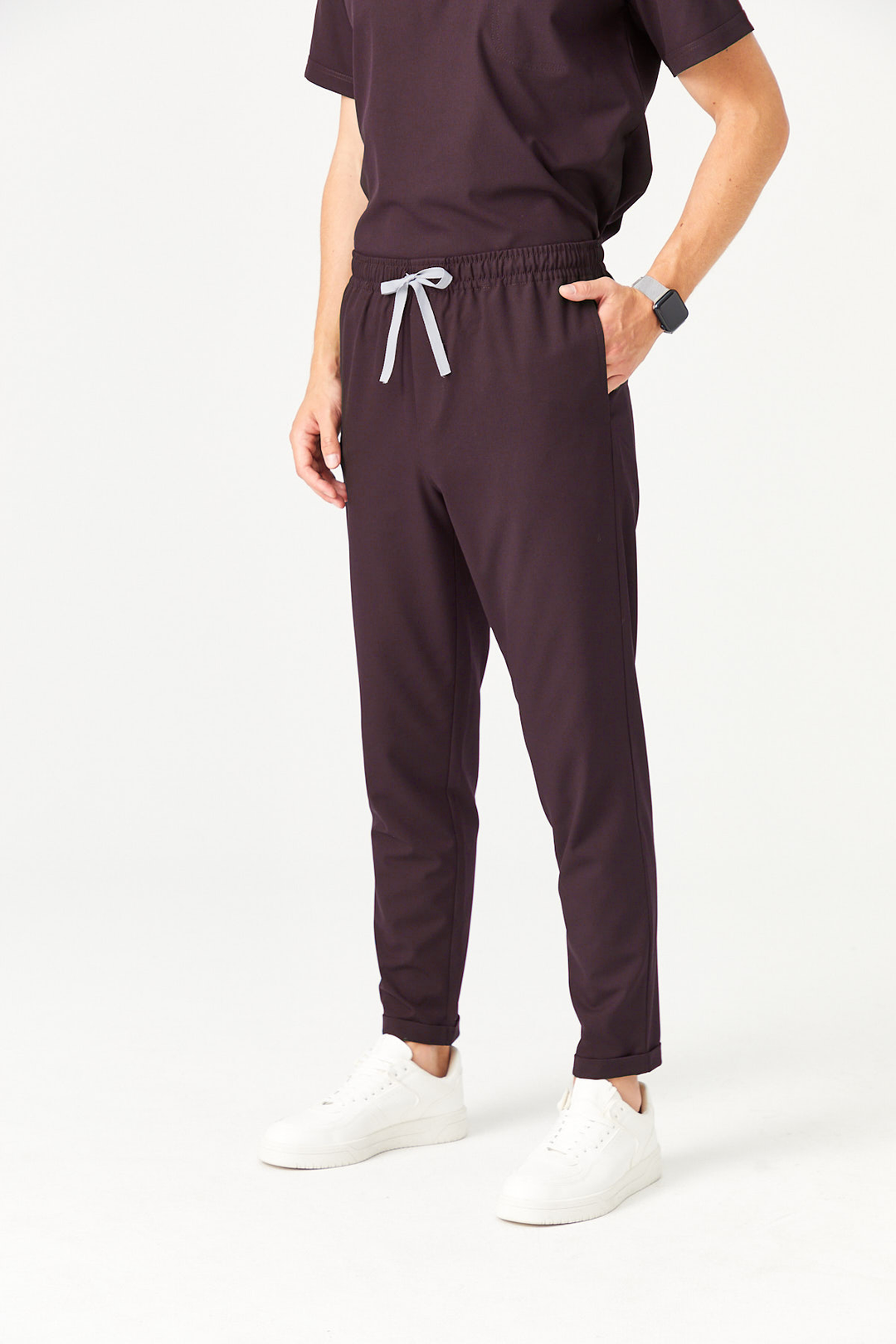 Cosa 03 Men's Scrub Trousers - Plum