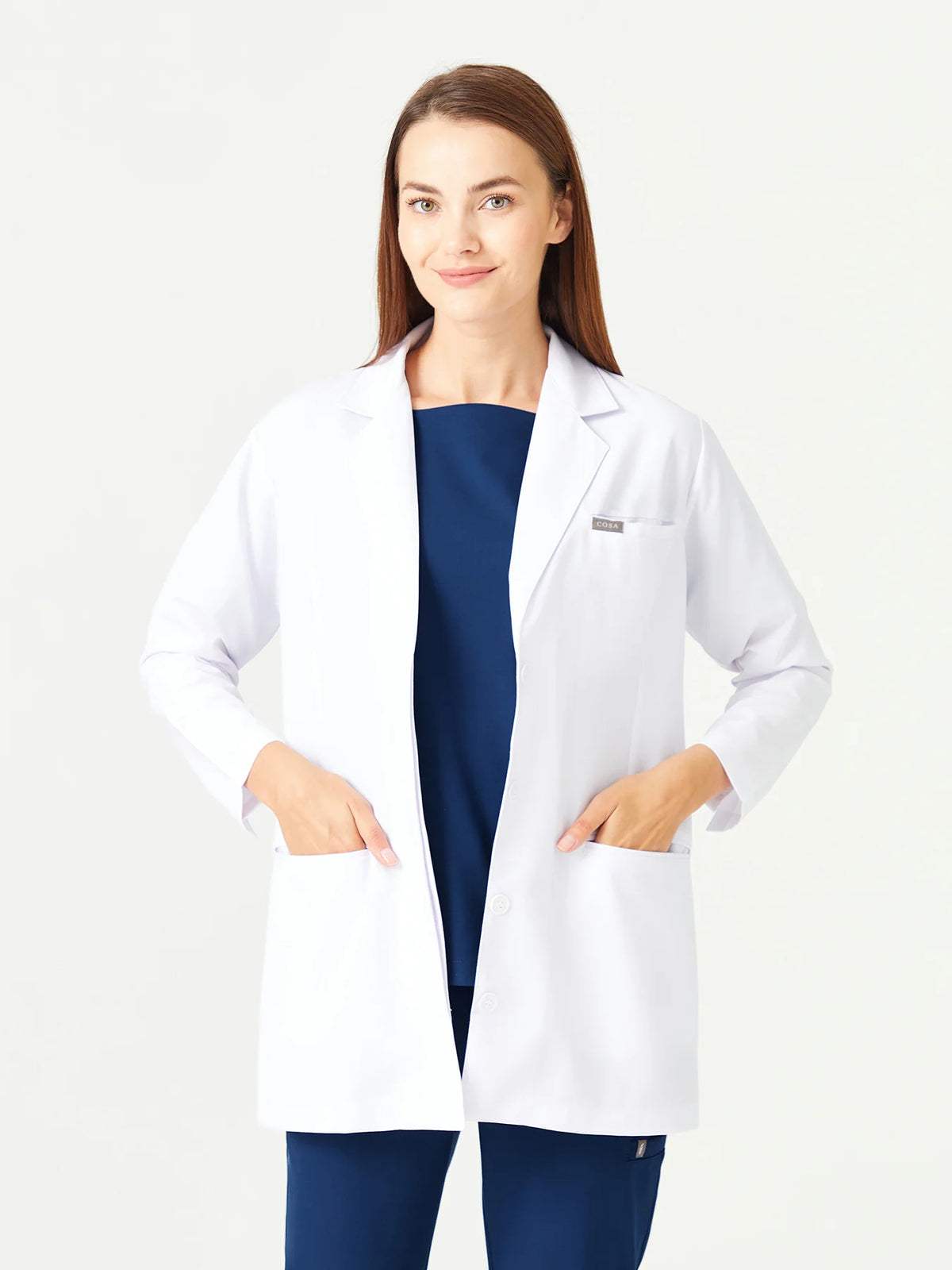 Cosa x Studio Brandia Women’s Jacket Collar Medical Coat