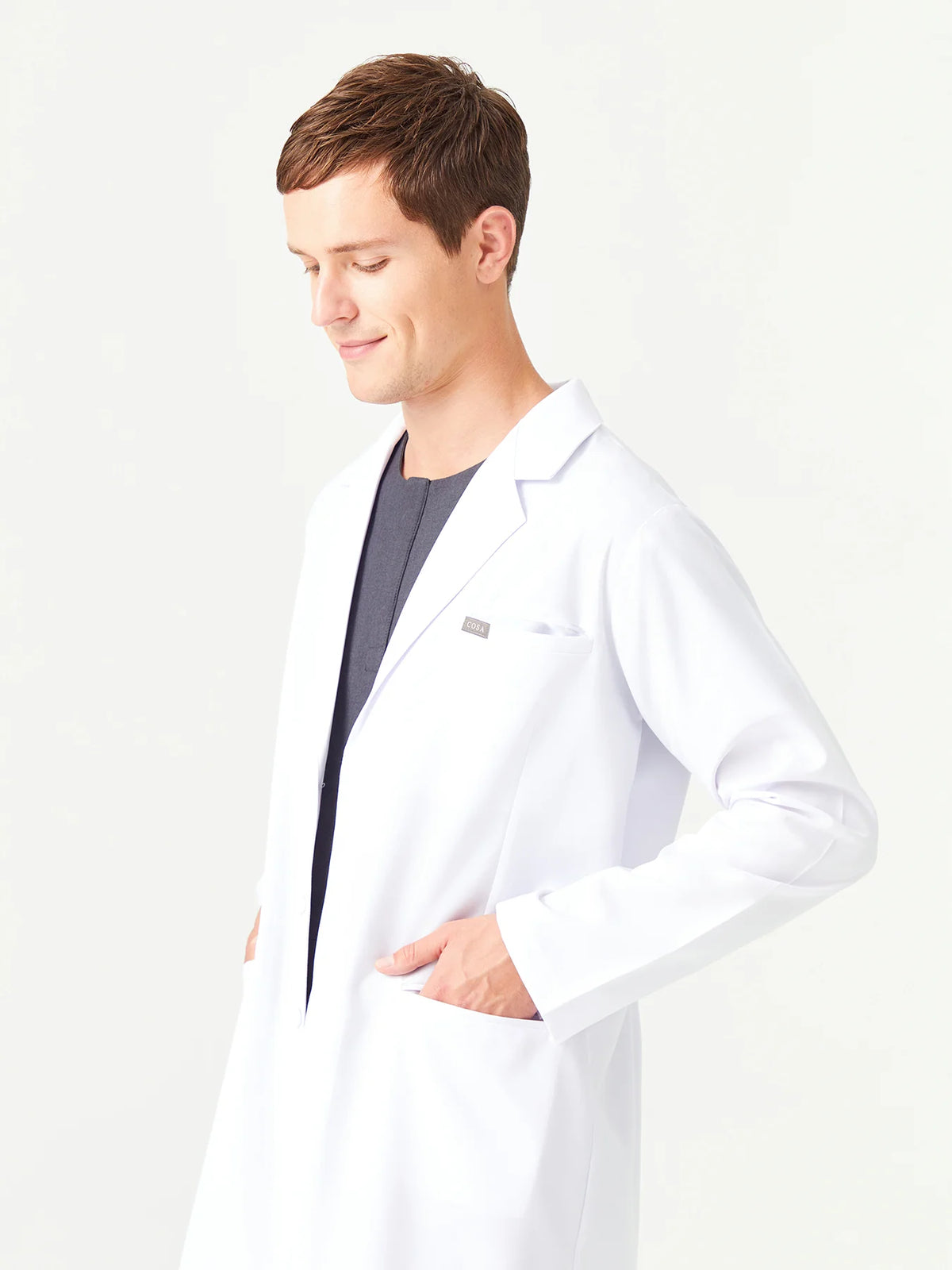 Cosa x Studio Brandia® Men’s Jacket Collar Medical Coat