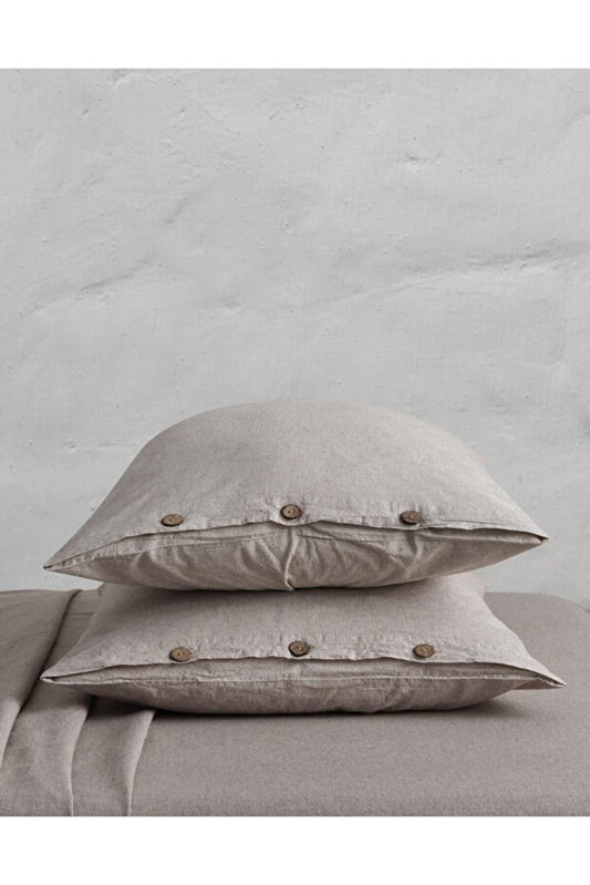 Chambray 100% Cotton Washable Pillowcase 50x70 cm (2 Pieces)