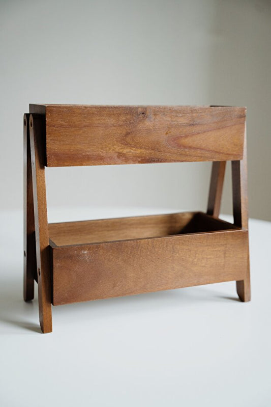 Acacia Duo Two-Tier Kitchen Organizer