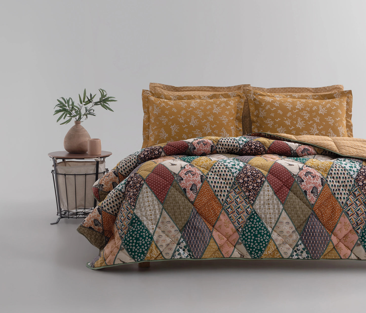 Astrid Cotton Sleeping Set – Mustard