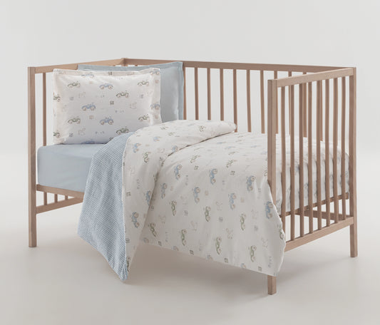 Mini Angy 100% Cotton Baby Duvet Cover Set