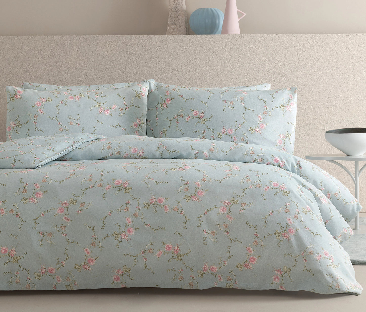 Darya Floral Cotton Blend Duvet Cover Set