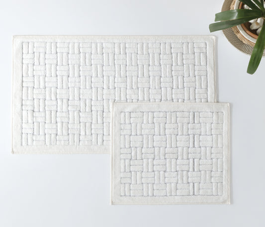 Kite Cotton Bath Mat Set – Ecru
