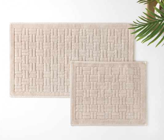 Kite Cotton Bath Mat Set – Beige