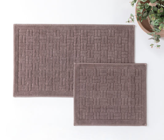 Kite Cotton Bath Mat Set – Brown