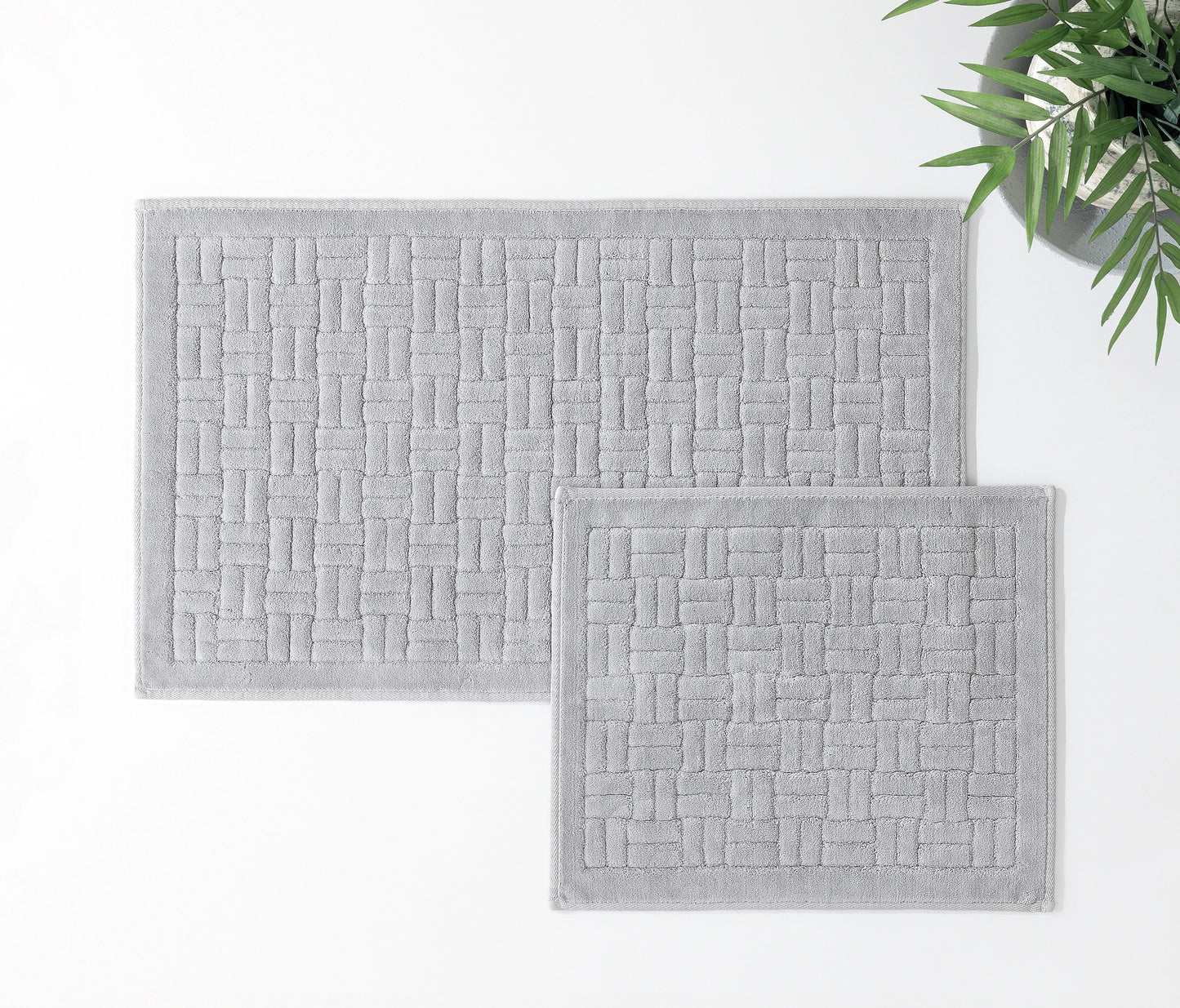Kite Cotton Bath Mat Set – Gray