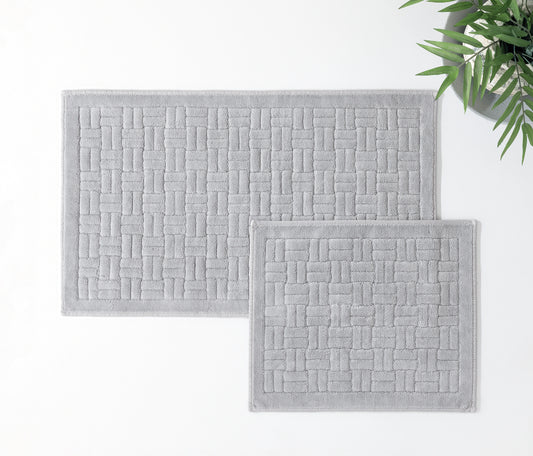 Kite Cotton Bath Mat Set – Gray