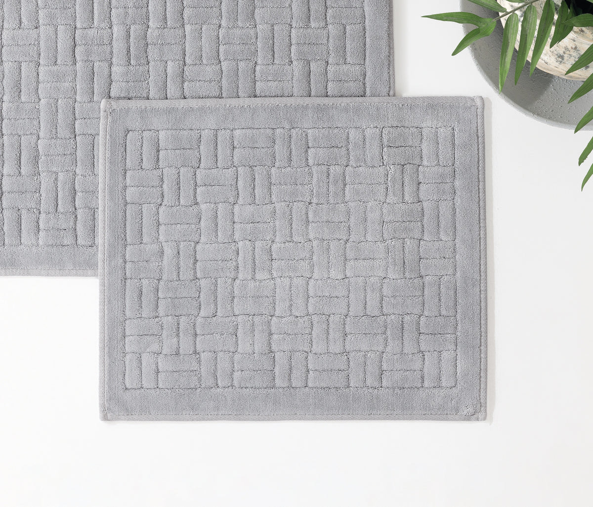 Kite Cotton Bath Mat Set – Gray