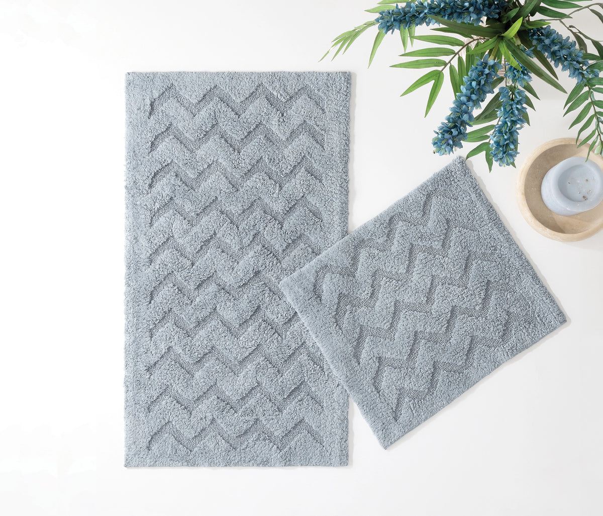 Usit Cotton Bath Mat Set – Gray