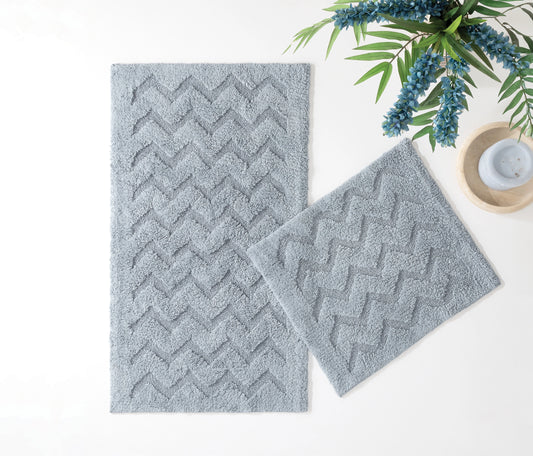 Usit Cotton Bath Mat Set – Gray