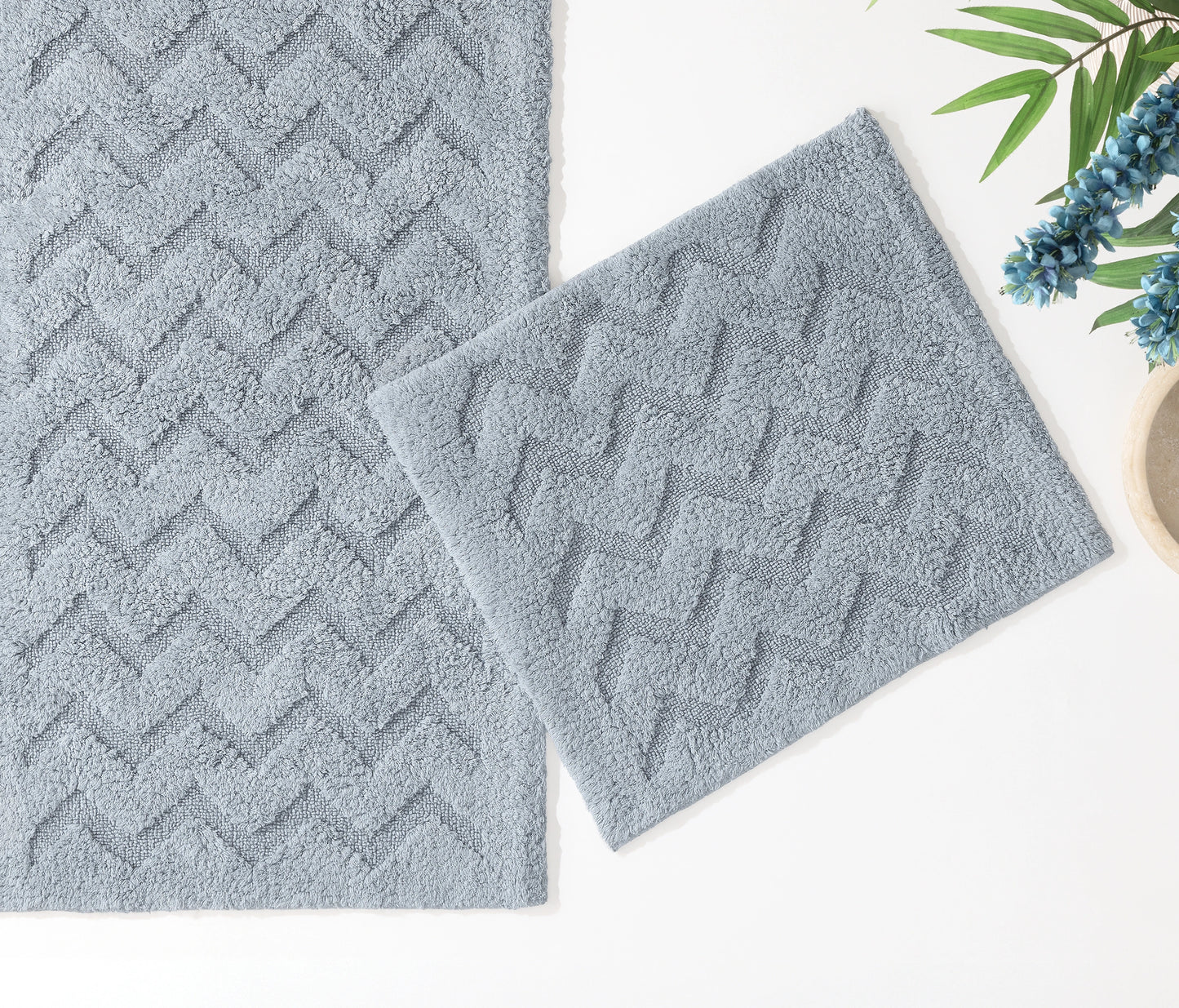 Usit Cotton Bath Mat Set – Gray