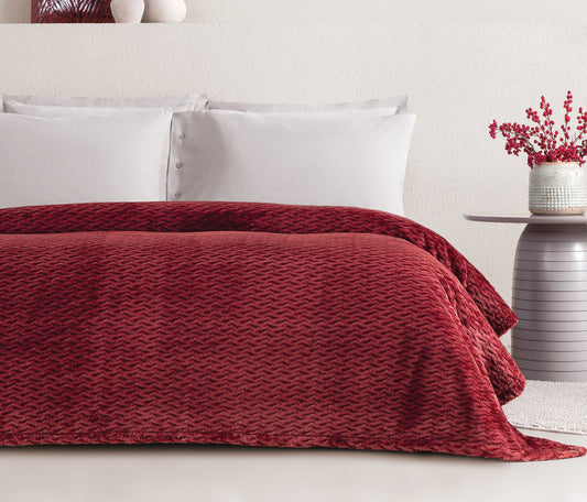 Carsten Wellsoft Blanket – Burgundy