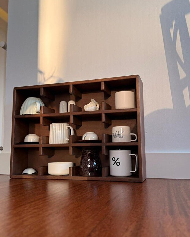 100% Natural Wood Mug Stand