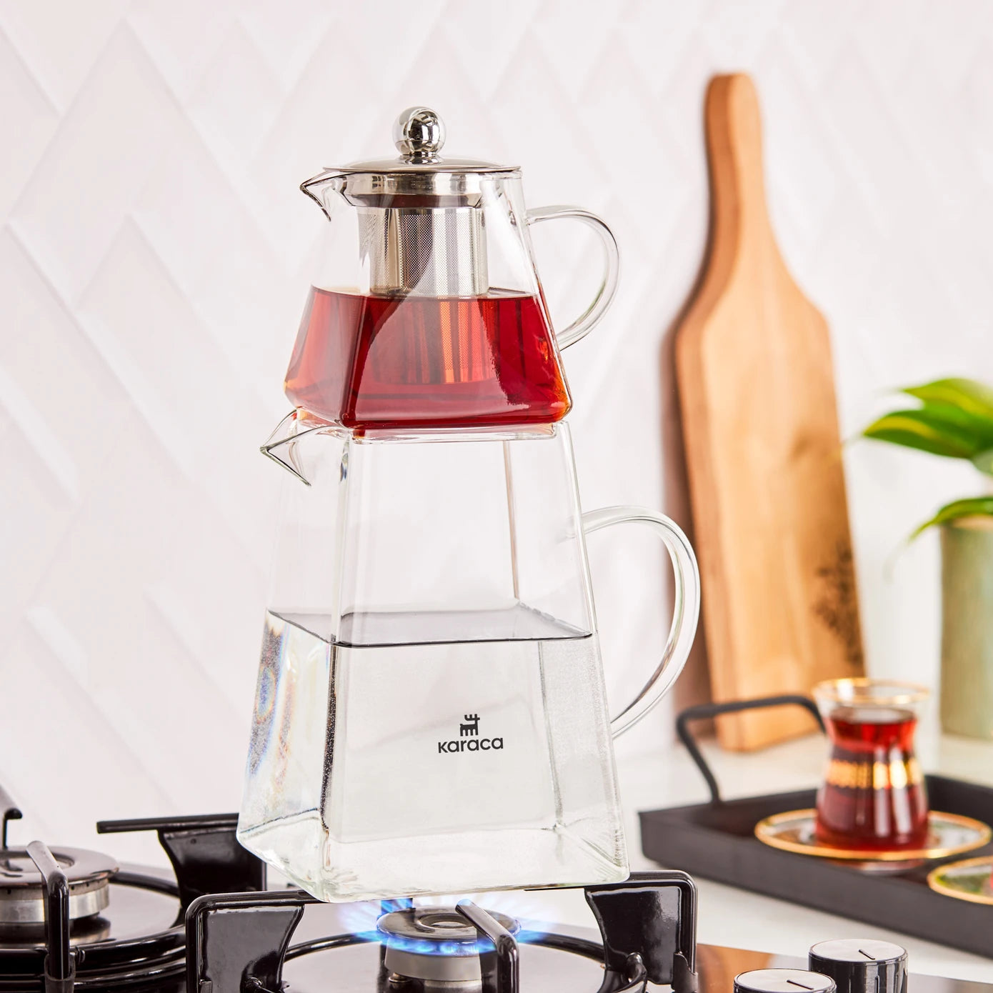 Giza Borosilicate Glass Teapot