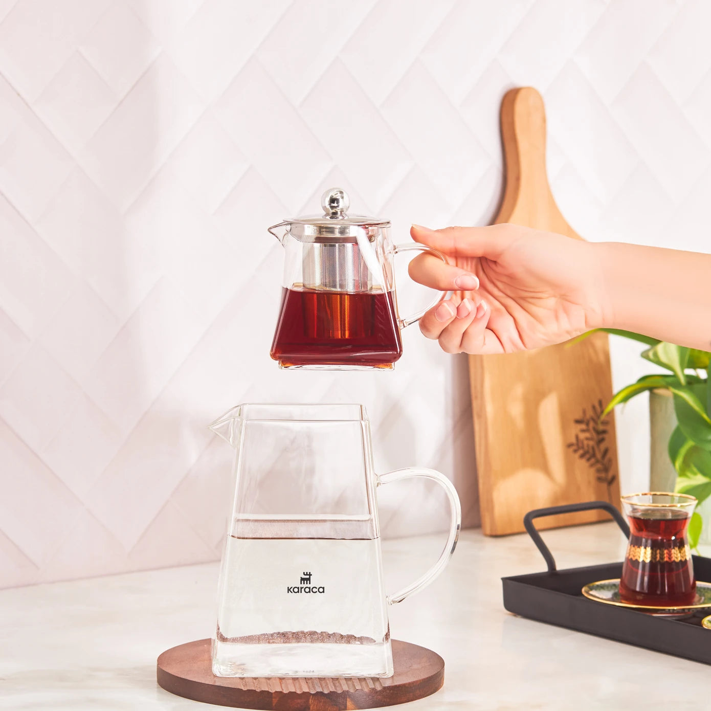 Giza Borosilicate Glass Teapot