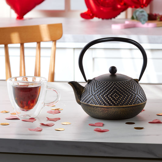 Cast Iron Teapot 900 ml Dark Gold