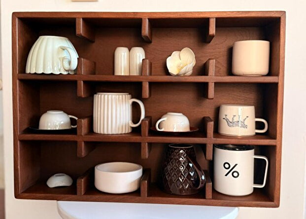 100% Natural Wood Mug Stand