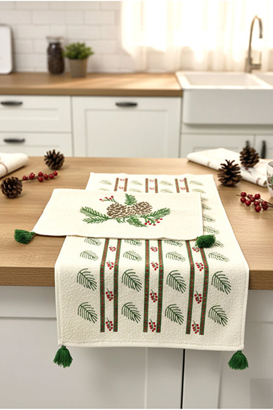 Gravi Tasseled 2 Piece Towel Set