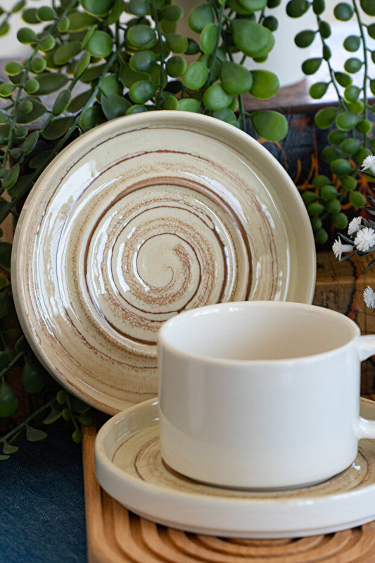 Jupiter Porcelain Tea/Cappuccino Cup 2 Person Set