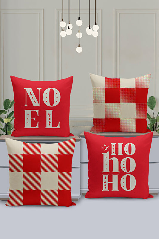 4 Piece Pillow Cover Double Sided Digital Print