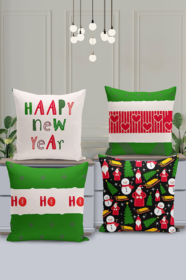 4 Piece Pillow Cover Double Sided Digital Print