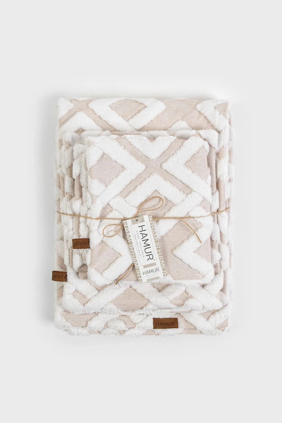 Mila Bed Runner Set Scandinavian Bohemian Pattern