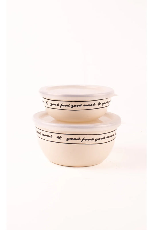 Mood Enamel 2 Piece Bowl Set