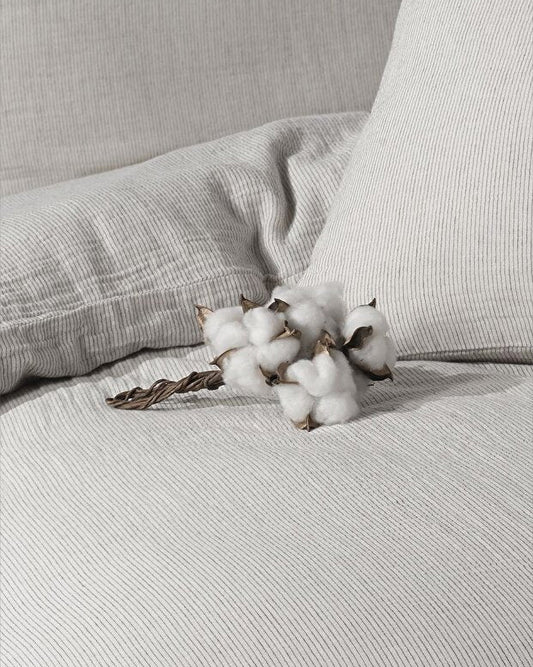 Simon 100% Cotton Muslin Washable Vintage Duvet Cover Set