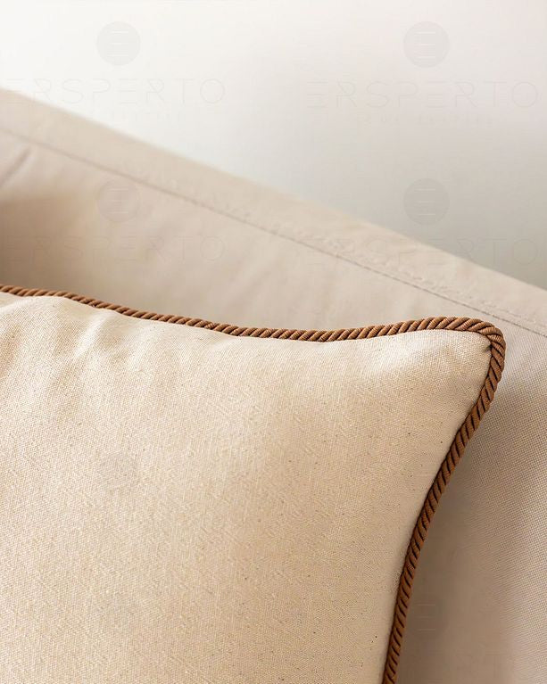 Cotton Linen Plain Cushion Cover