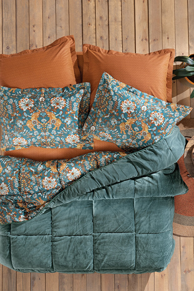Madie Triola Sleeping Set - Emerald Green