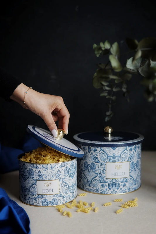 Azul Metal Storage Containers 2 Piece Set