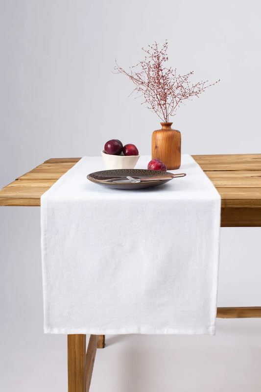 Organic Raw Linen Runner 40 X 150 Cm