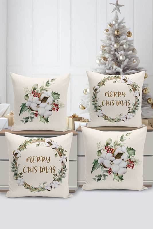 4 Piece Pillow Cover Double Sided Digital Print
