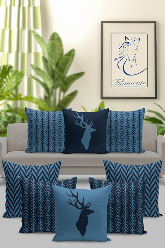 8 Piece Pillow Cover Double Sided Digital Print