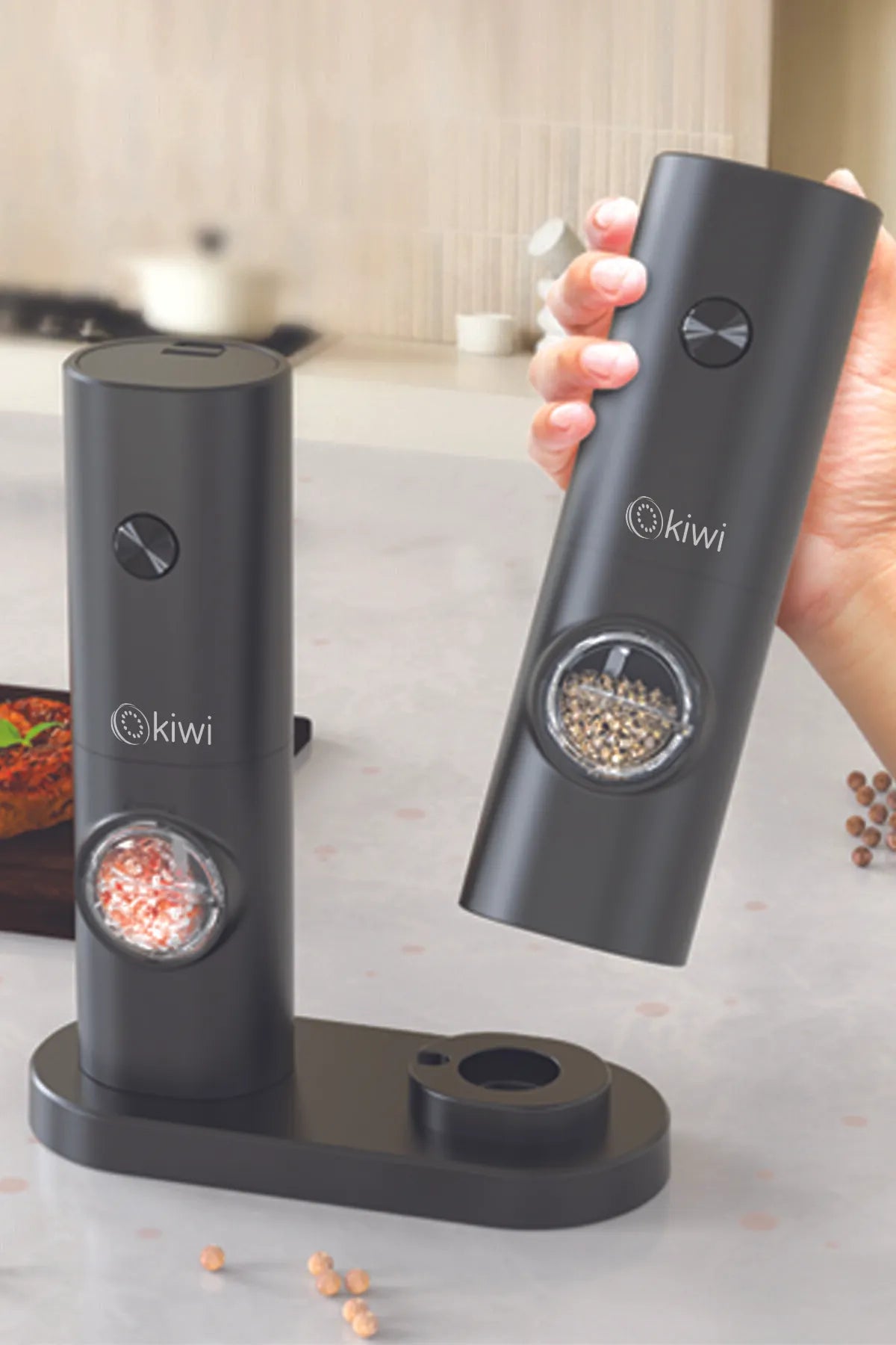 Salt Pepper Mill Set of 2